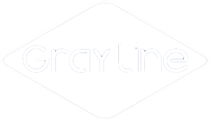 Gray Line Logo White